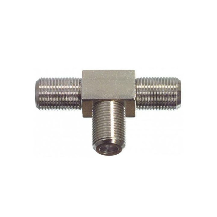 F-Connector T-stuk female