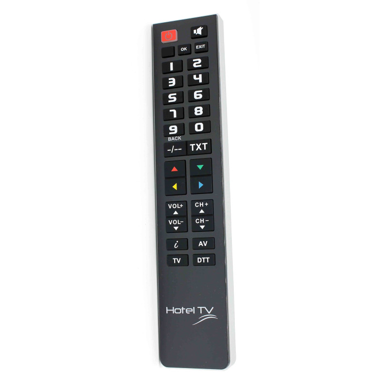 BCK Remote Control Hotel TV Black univ. progr.