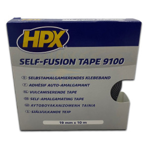 Vulcaniserende tape 19mm 10mtr zwart