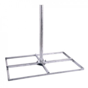 Tegelvoet compleet 4x40x60,H100,HQ volbad verzinkt T009