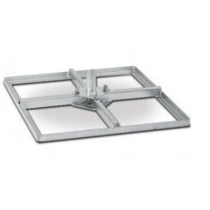 Tegelvoet onderplaat 4x 30x30 volbad 15cm + 8 moeren in doos