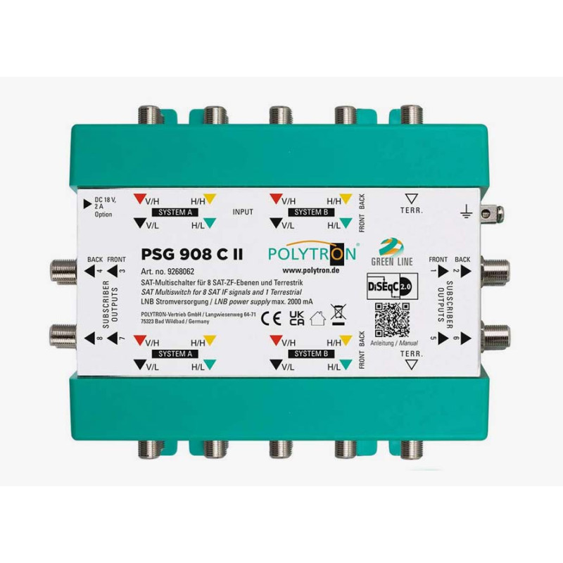 Polytron PSG 908 C II Multiswitch casacde 9 in 8 uit