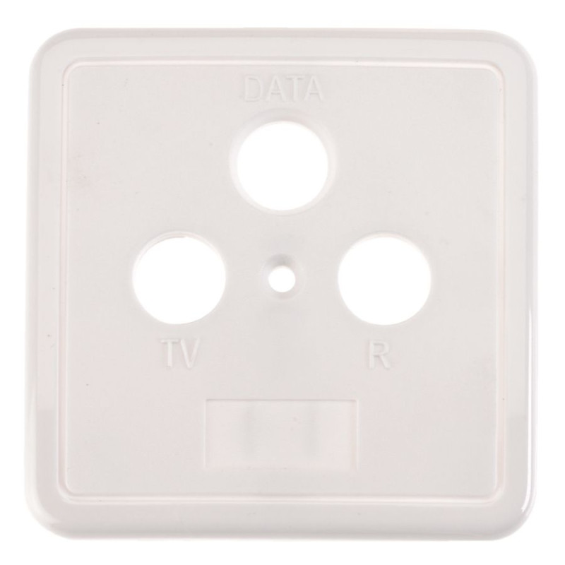 Triax Afdekplaat wit R-TV-DATA opop