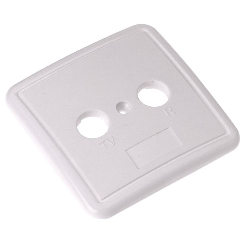 Triax TOU afdekplaat wit RTV 2-gats ooop
