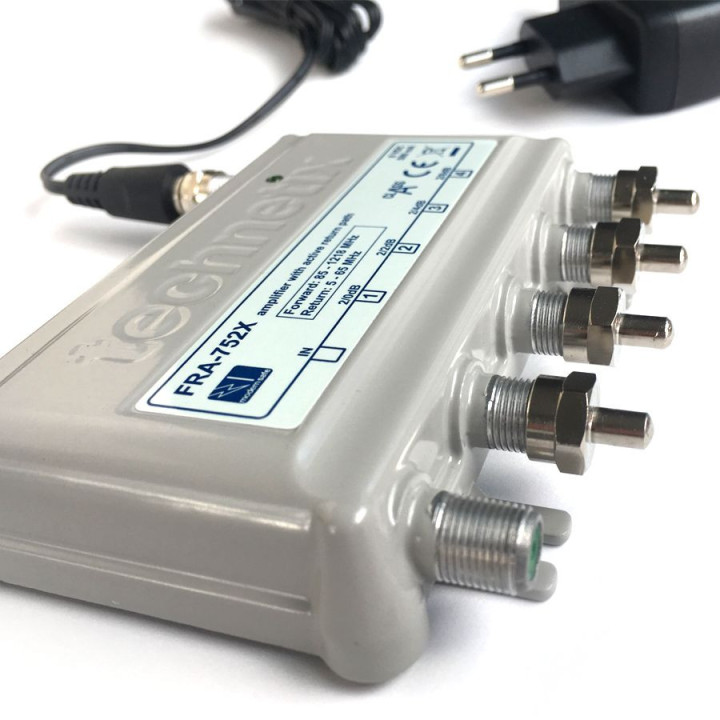 Technetix FRA-752XSHOP 0/2/4/8db versterker DOCSIS 3.1 Ziggo