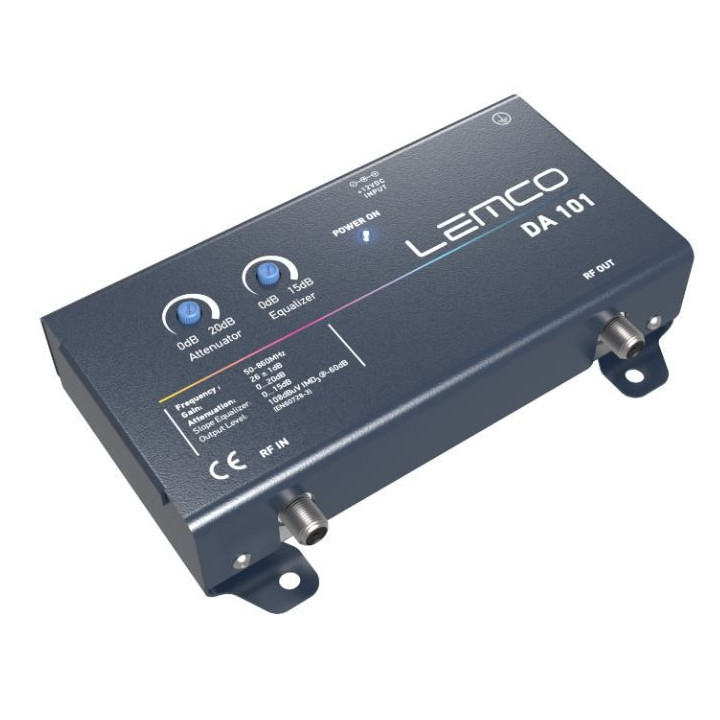 Lemco DA101 Full band 26dB/108dbuV output met equalizer