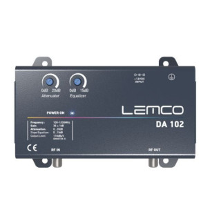 Lemco DA102 Full band 36dB/118dbuV output met equalizer