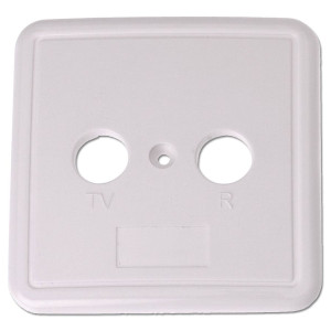 Triax TOU afdekplaat wit RTV 2-gats ooop