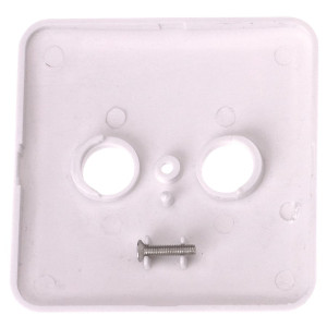 Triax TOU afdekplaat wit RTV 2-gats ooop