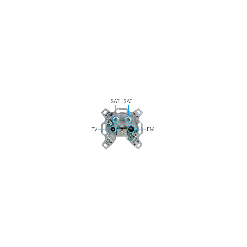Polytron PODO 2 ST WCD R/TV/SAT/SAT Einddoos