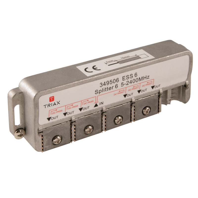 Triax ESS 6 splitter 6-voudig, 5-2400 E-TECH opop