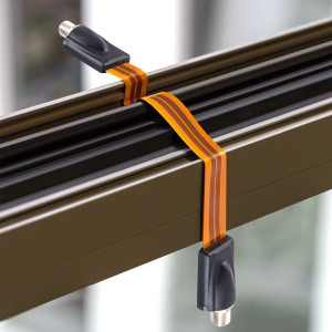 Venstercoax bruin 30cm super flat
