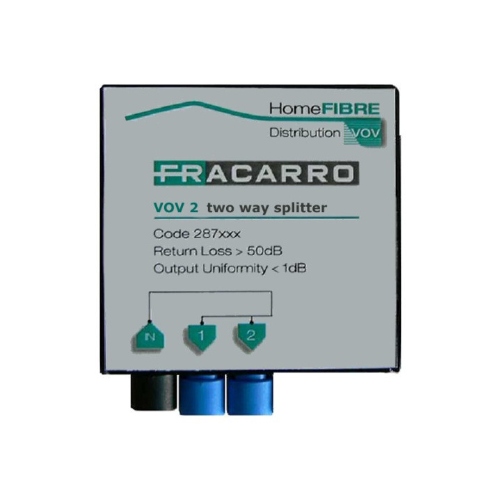 Fracarro VOV 2 Splitter 2-voudig,(3,9dB), mini conn.