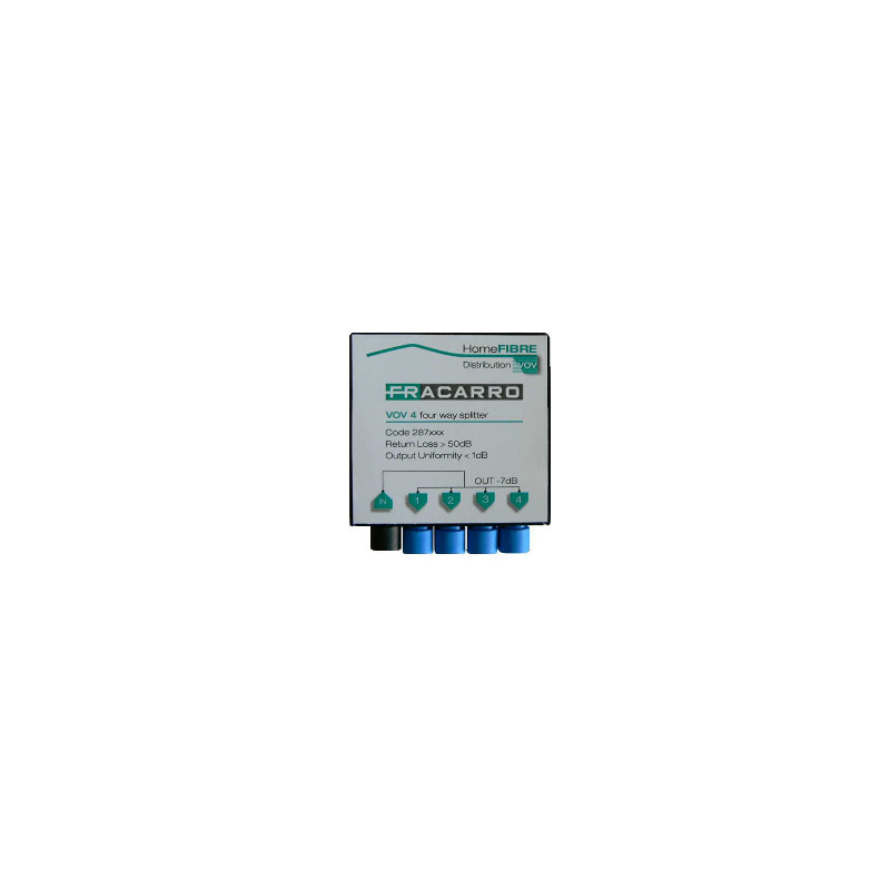 Fracarro VOV 4 Splitter 4-voudig,(7,8dB), mini conn.