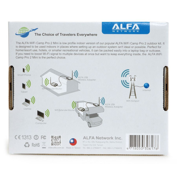 Alfa Network WiFi-Camp Pro2 MINI Set AWUS036NH + R36A opop