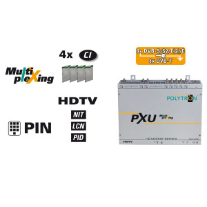 Polytron PXU 848T 4CI 8x8 Mux Compact Headend S2/T2/CDVB-T