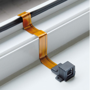 Vensternetwerkkabel bruin 25cm super flat