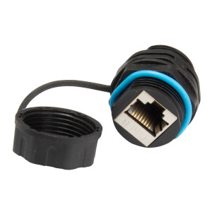 Triax CAT6 RJ45 bulkhead koppelstuk met kapje