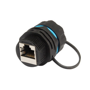 Triax CAT6 RJ45 bulkhead koppelstuk met kapje