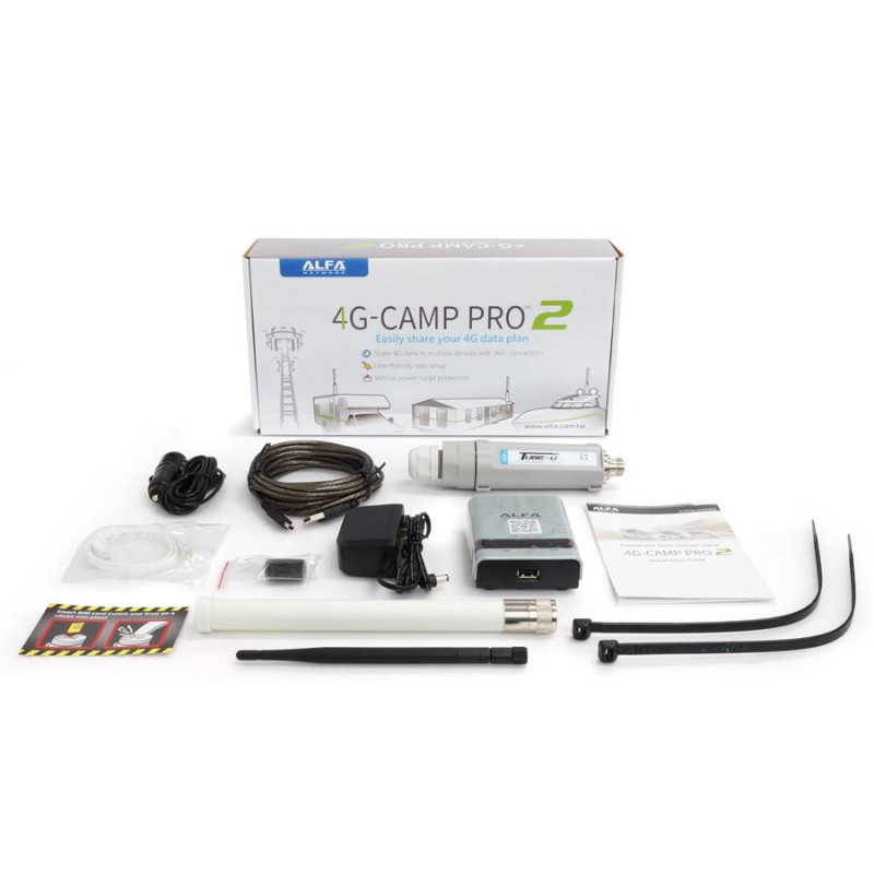Alfa Network 4G Camp Pro2+ EUv1 Set Tube U4G+Antenne+R36AH
