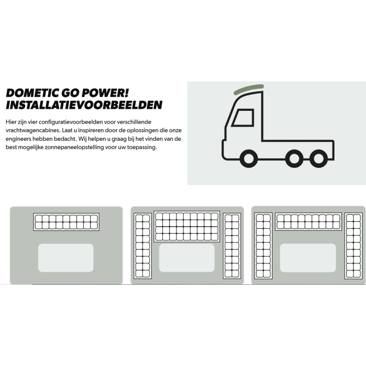 Dometic Go Power FLEX 55 Flexibel zonnepaneel, 55 Wp