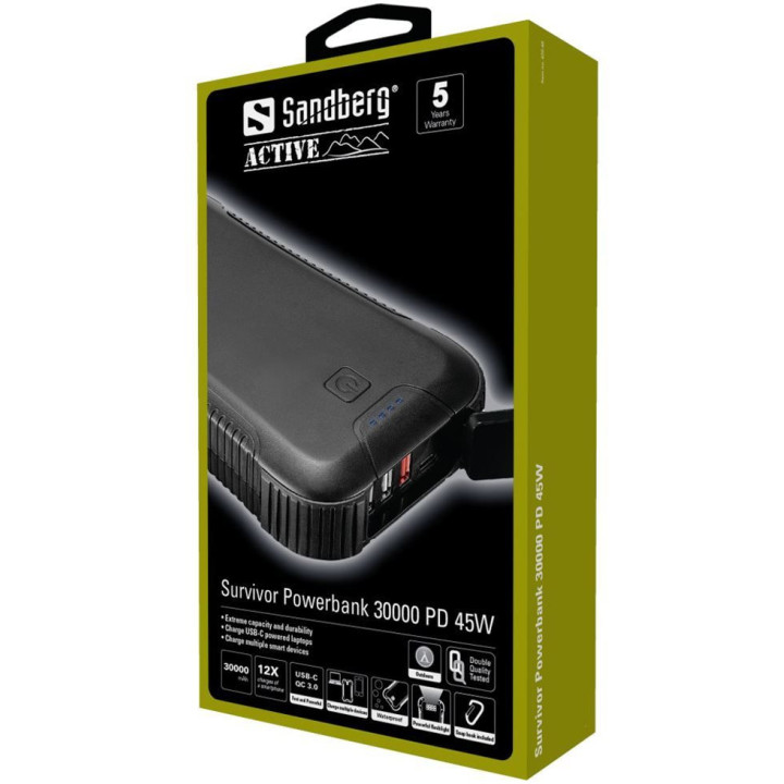 Sandberg Survivor Powerbank 30000 PD45W
