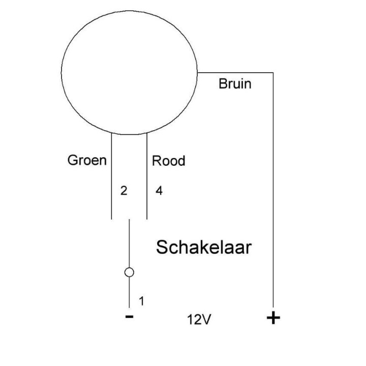TravelLeds inb spot zwart 80mm 6+6 Leds 3K+6K klem