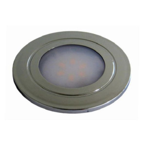 TravelLeds inb spot Ch 80mm 6+6 Leds 3K+6K klem