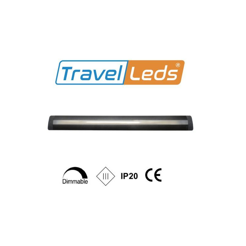 TravelLeds Lineaire alu zw COB 3K 496 mm