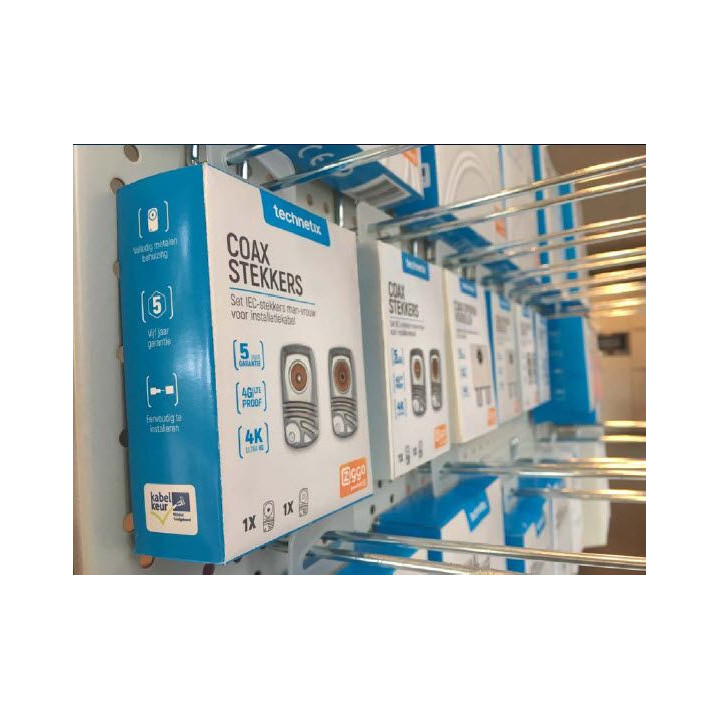 Technetix RLA++21-3-S SHOP CATV IEC coaxkabel 3mtr. Ziggo