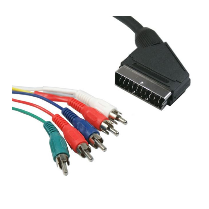 Component YUV Scart-Cinch kabel opop