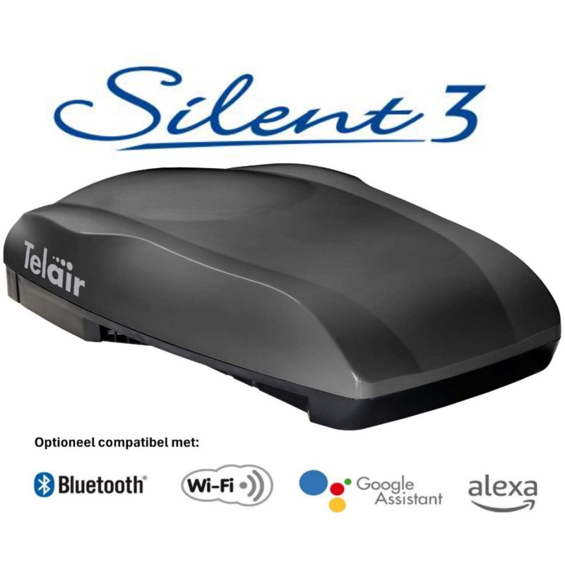 Telair Silent3 8100H dakairco met warmtepomp Antraciet