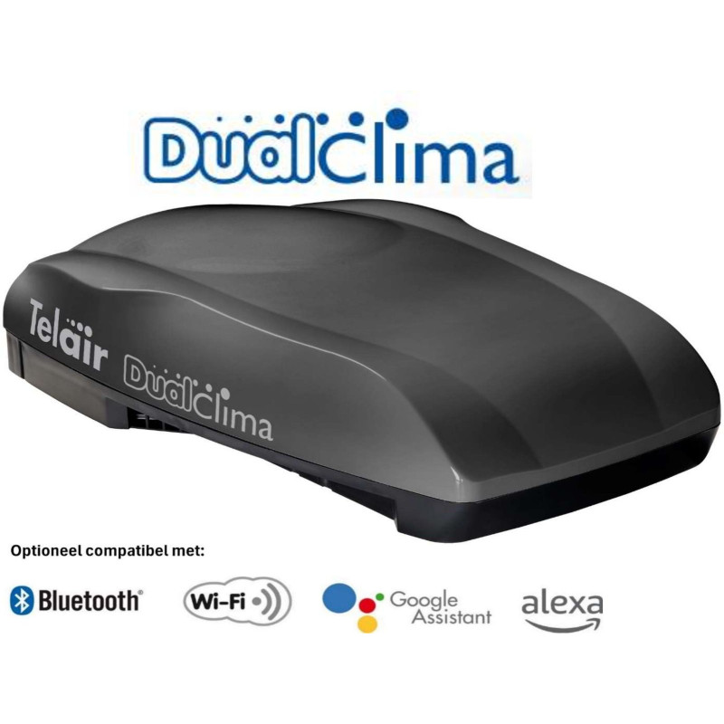 Telair Dual-Clima 8400HN dakairco met warmtepomp Antraciet