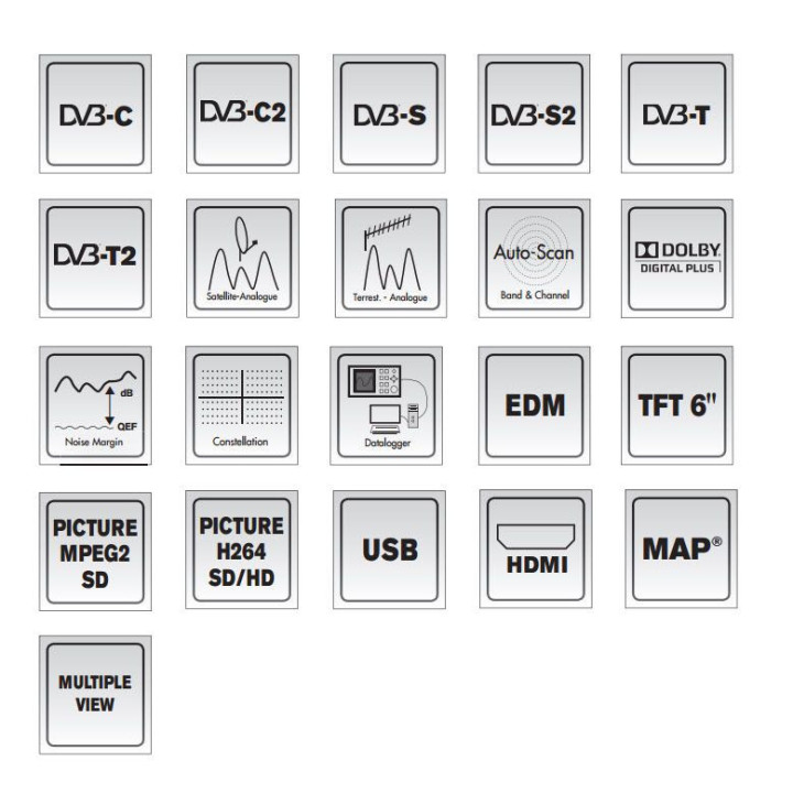 FTE Mediamax MINI S2/C2/T2 HD MPEG-4.TFT 6" Colour 3001061
