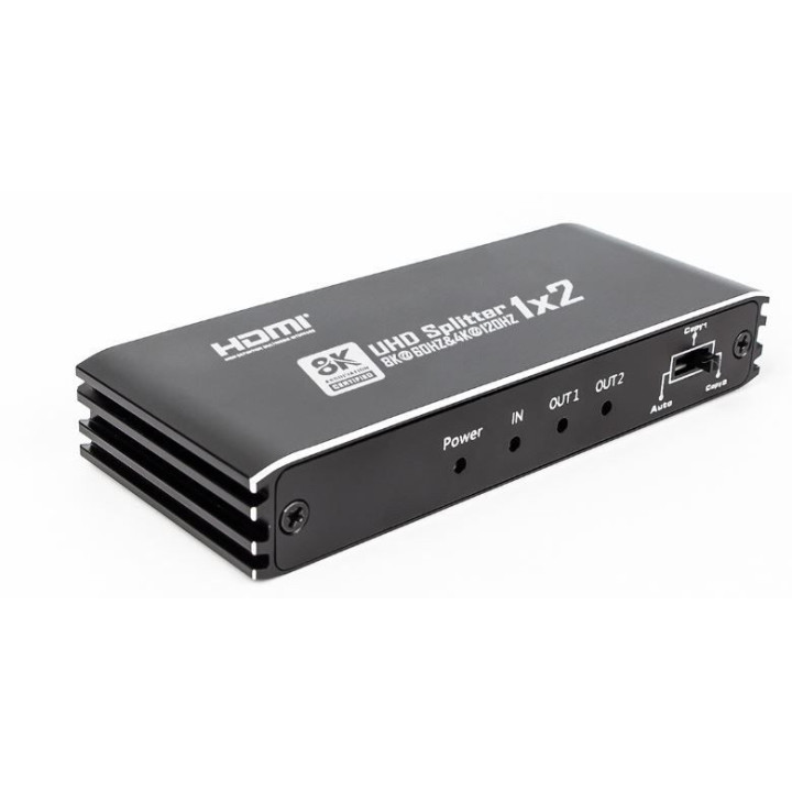 8K HDMI Splitter 1 in 2 uit