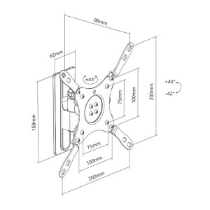 My Wall HC2-1 TV Beugel 13-43'' (15kg / 8.6cm)