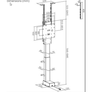 My Wall HP66 Gemotoriseerde/inbouw TV-beugel 17"- 32"