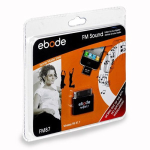 Ebode FM87 FM Plug-in voor IPhone Ipod/Ipad, FM 87,7 opop