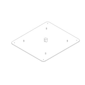 Teleco 10693 spare part montageplaat 45X40 CL.E.65/85