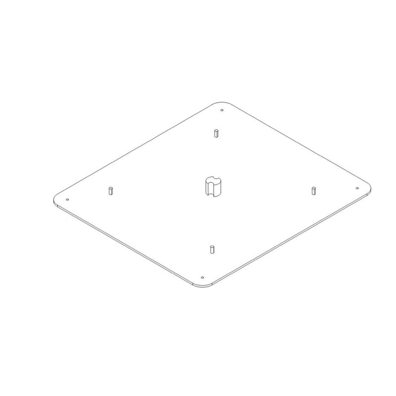 Teleco 10693 spare part montageplaat 45X40 CL.E.65/85