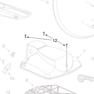 Teleco 07562 spare part blindklinknagel motorkap T.65/85