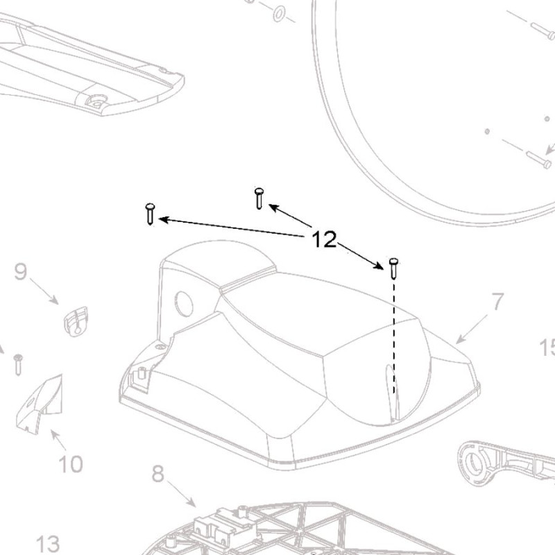Teleco 07562 spare part blindklinknagel motorkap T.65/85