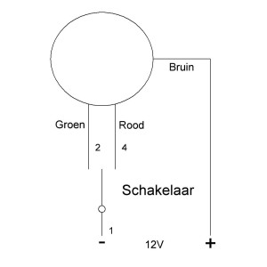 TravelLeds inb spot zwart 70mm 6+6 Leds 3K+6K schroef