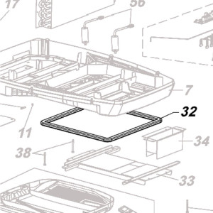 Telair 03497 spare part Rond rubber afdichting d26