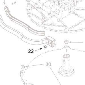Teleco 09015 spare part Zelfborgende moer M5 CL.E.65/85