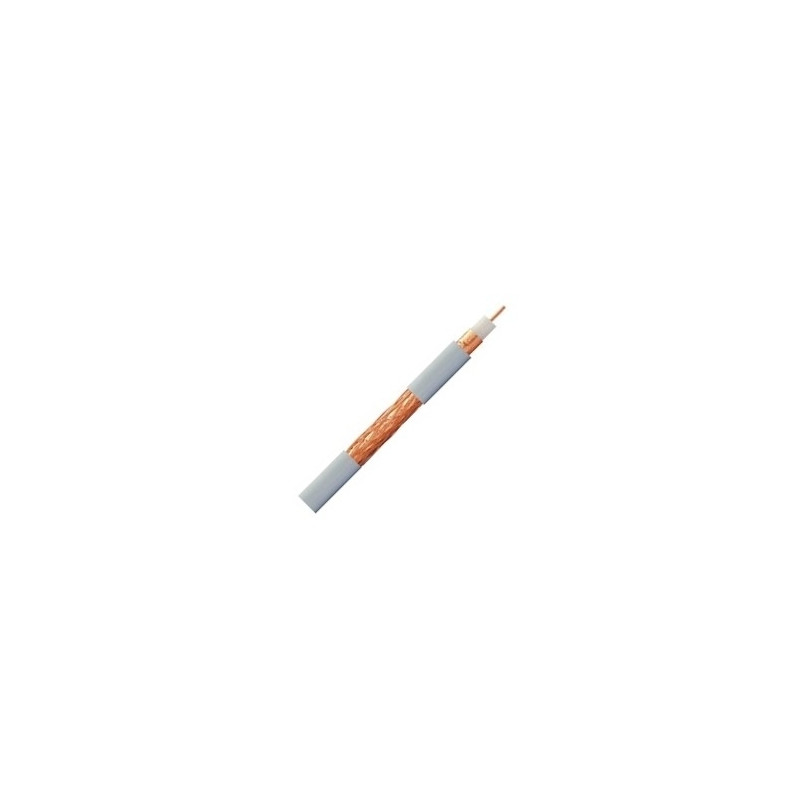 Belden H121 coax PVC wit 100 mtr. Eca