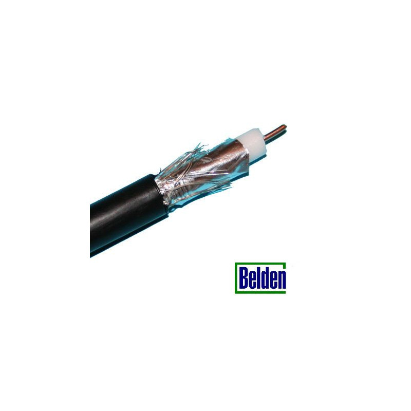 Belden H125 coax PVC zwart 100 mtr. Eca