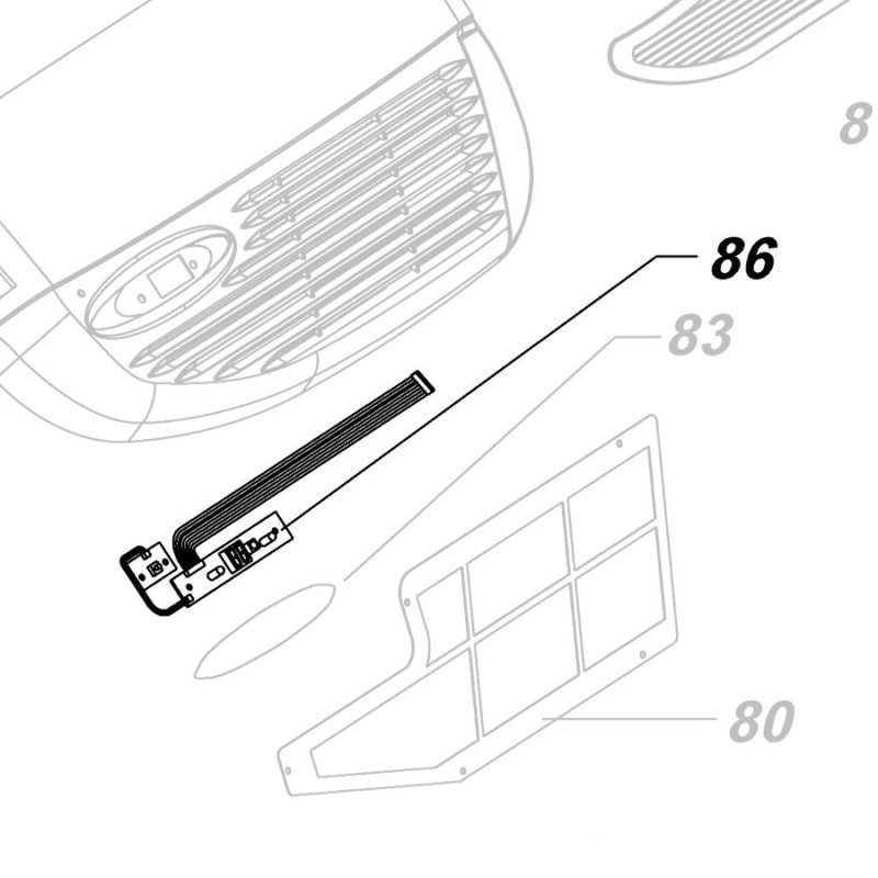 Telair 03489 Gr.RCU PCB (all Silent 7300)