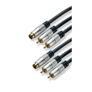 AV 2 Cinch+S-Video  2 Cinch+S-Video Male 5 Mtr. opop