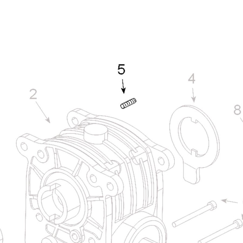 Teleco 13200 spare part stift m5x16 T.65/85
